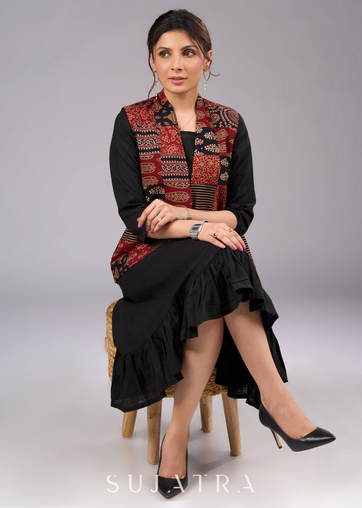 Artisan Patchwork Ajrakh Boho Jacket