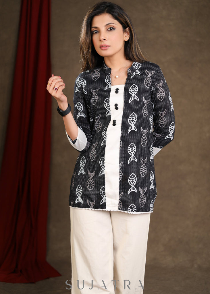 ON-SALE-black-katha-printed-cotton-top