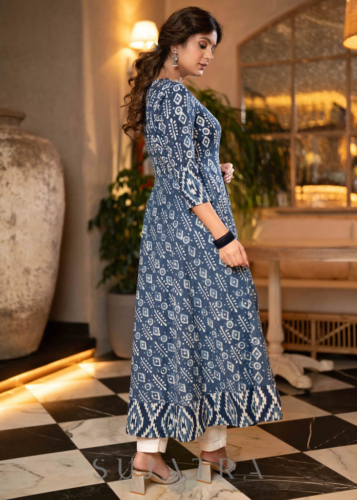 ON-SALE-sale-elegant-indigo-combination-flared-kurta-pant-optional