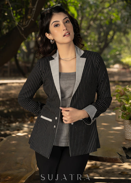 ON-SALE-smart-black-cotton-striped-formal-blazer-with-grey-combination-and-optional-cotton-inner