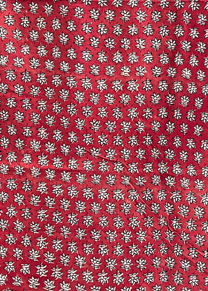 Coral Cotton Flower Print Fabric – Sujatra