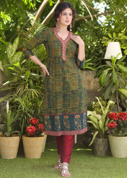 Buy Latest Designer Kurtis Online for Woman  Handloom, Cotton, Silk  Designer Kurtis Online - Sujatra – Page 2
