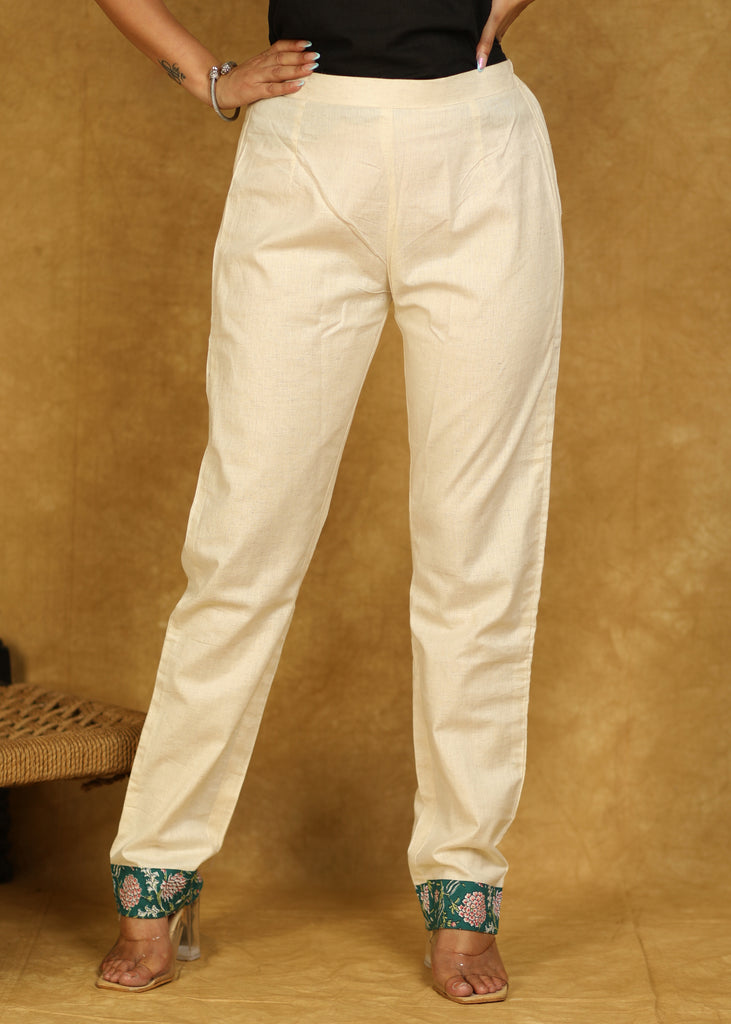 Buy Women Navy Blue Smart Slim Fit Solid Cigarette Trousers online   Looksgudin