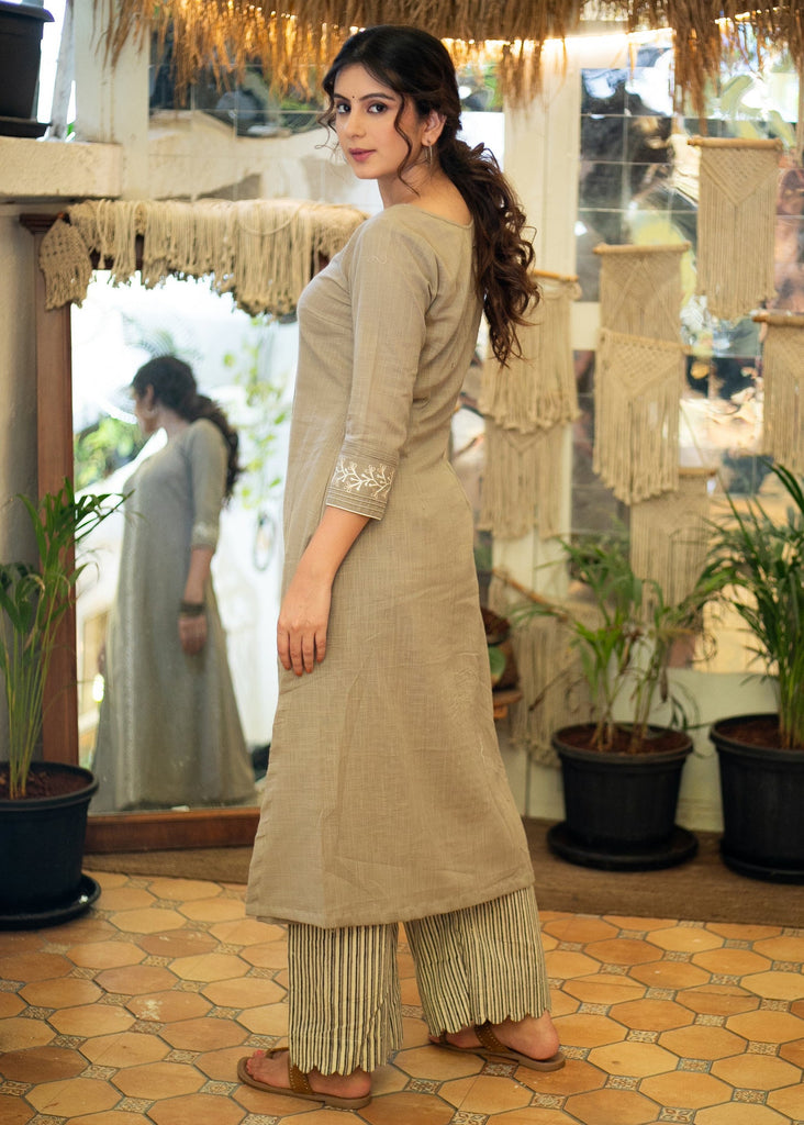 ON-SALE-elegant-cotton-embroidered-kurta-pant-optional