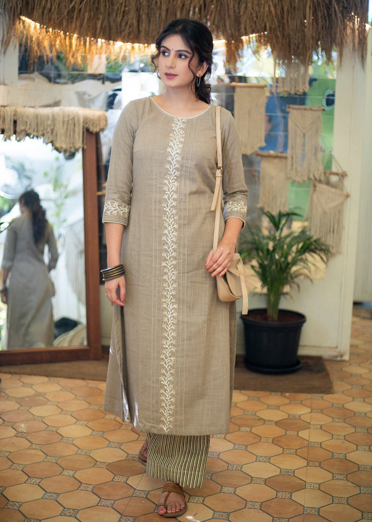 ON-SALE-elegant-cotton-embroidered-kurta-pant-optional