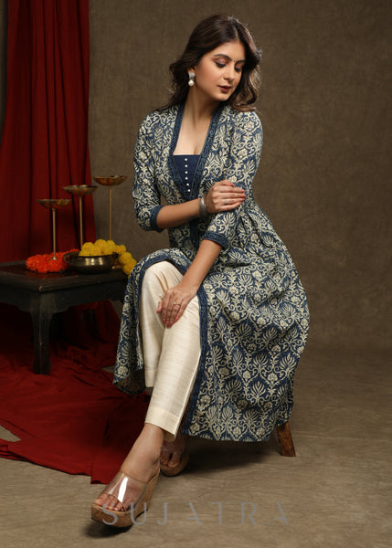 Casual Wear Semi Stitched Cotton Kurti Style Lehenga Choli at Rs 650 in  Surat
