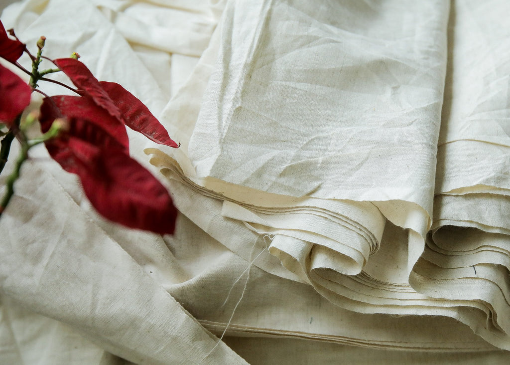 Plain Offwhite Cotton Flex Fabric – Sujatra